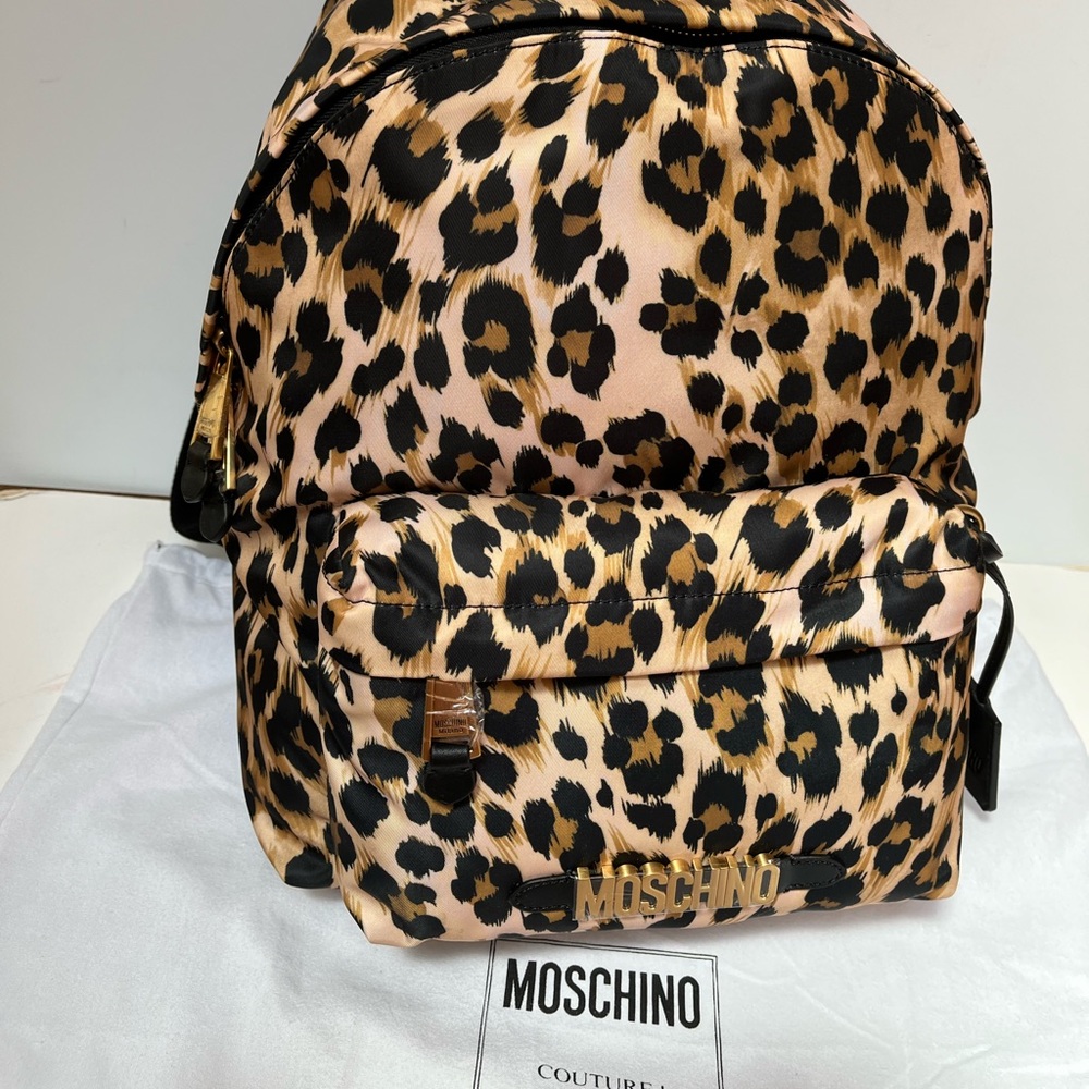 Moschino Tiger Printed Backpack